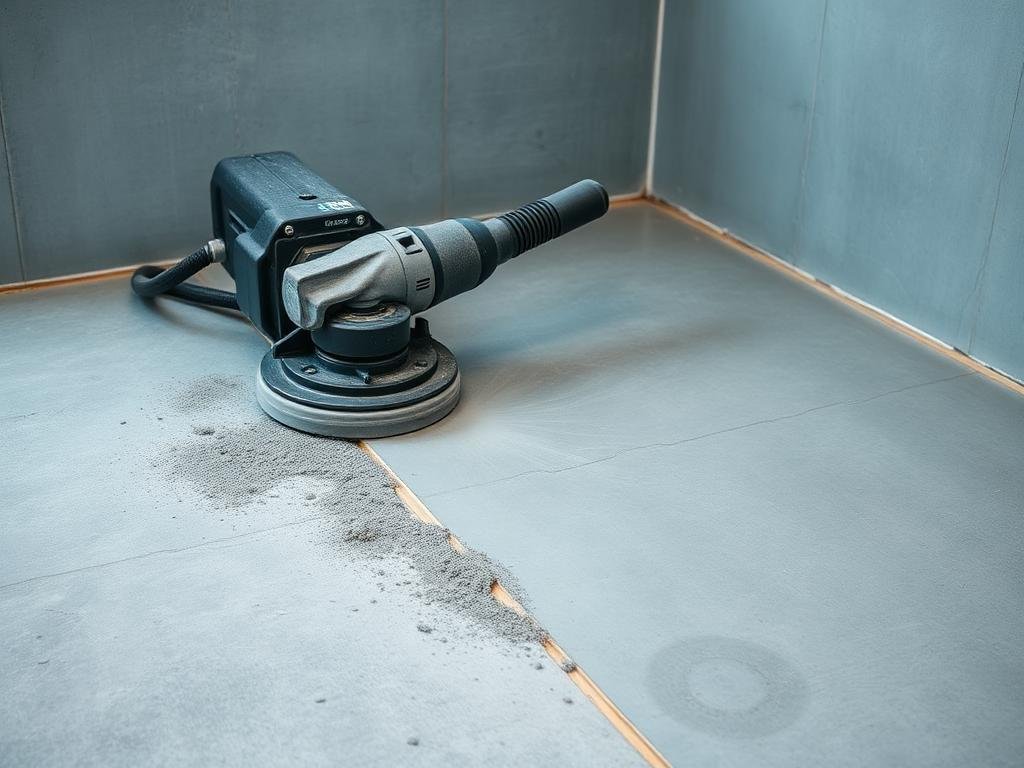 Concrete floor preparation and substrate repair